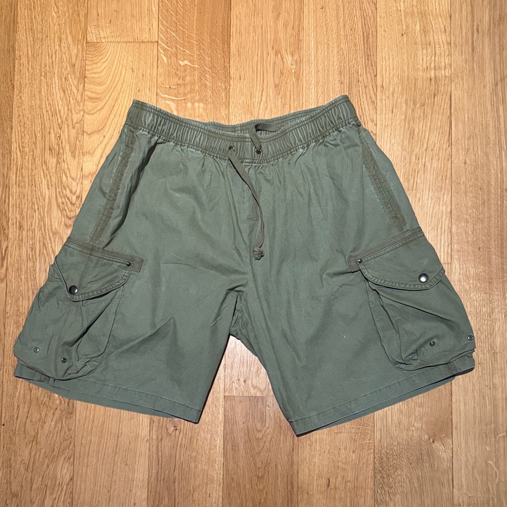 John Elliott Deck Cargo Shorts -Olive